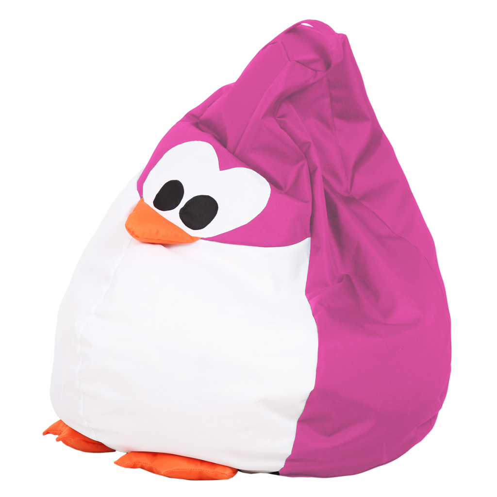 Кресло-груша Пингвин Розовый