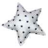 Подушка Хатка Звезда синяя с белым