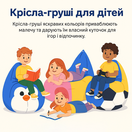 Кресла-груши в детской комнате: зачем они нужны и как выбрать