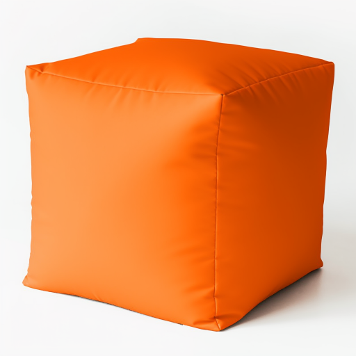 Пуф куб Оранжевый