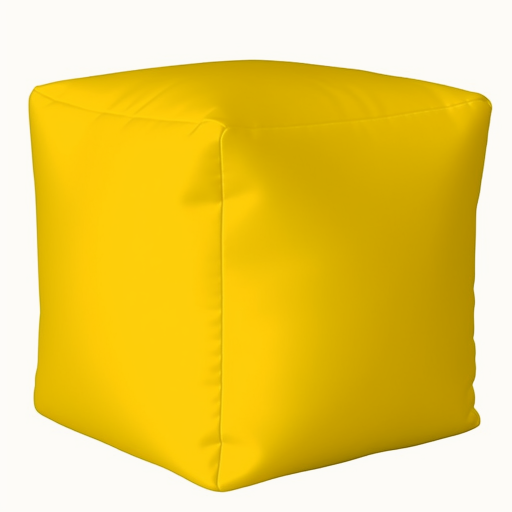 Пуф куб Желтый 