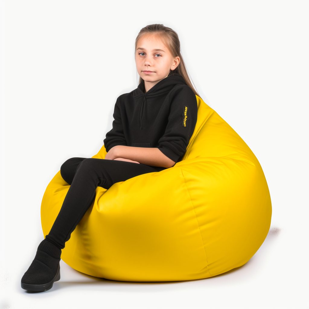 Кресло-груша Желтая