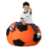 Кресло-мешок Мяч Хатка средний Оранжевый с черным