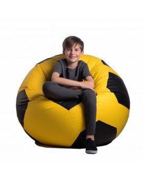 Крісло-м'яч Жовтий з чорним