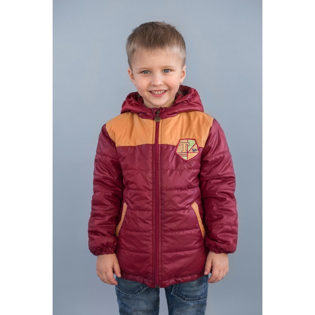 Куртка для мальчика демисезонная Спорт (бордо) 110 р.