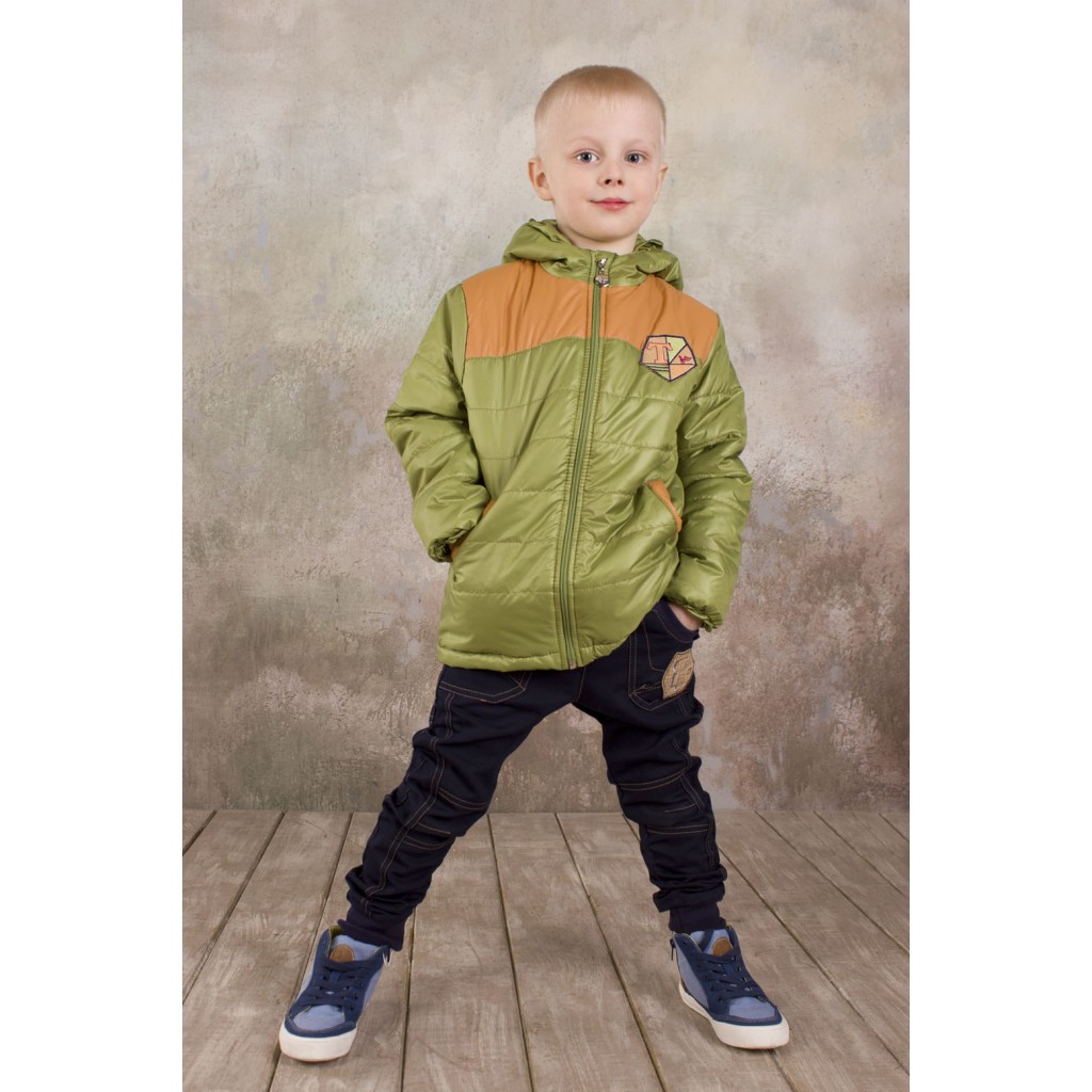 Куртка для мальчика демисезонная Спорт (зеленый) 116 р.
