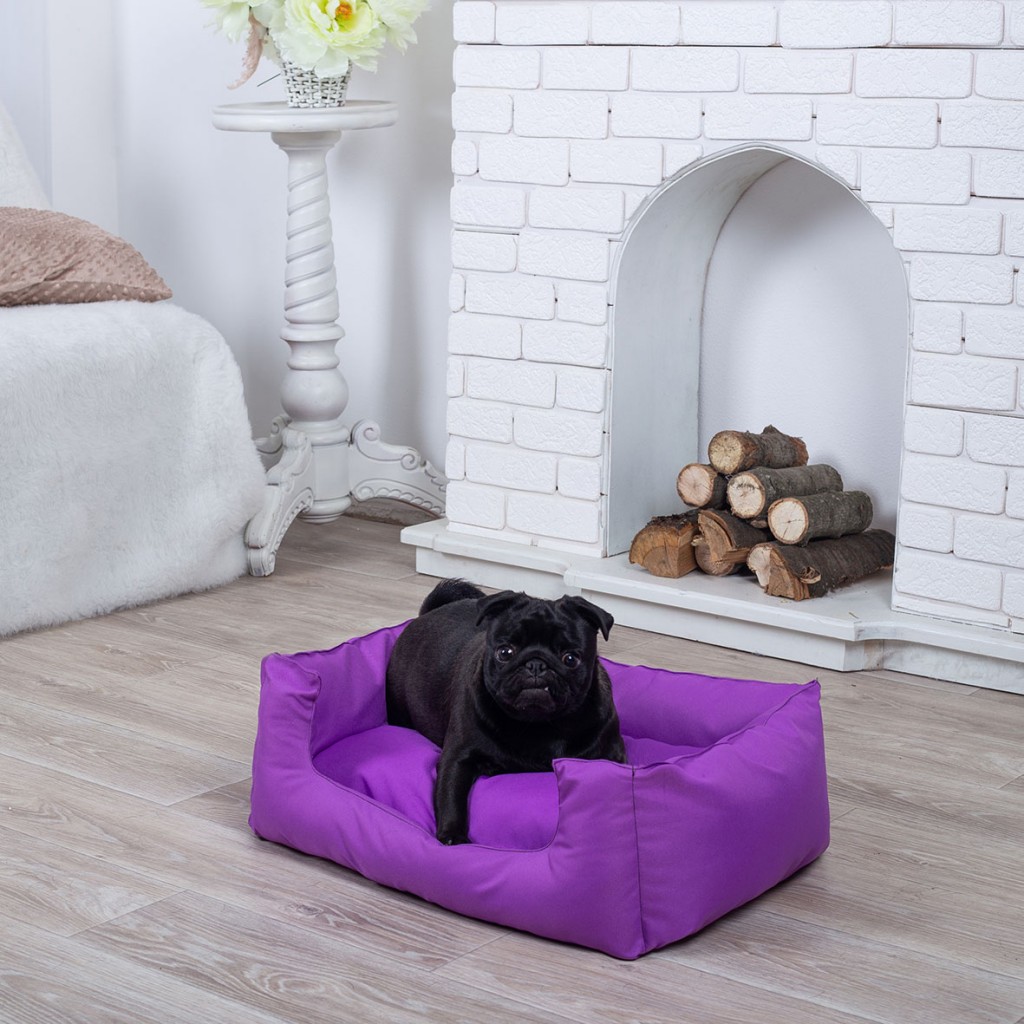 Лежанка для собаки Класик фиолетовая