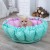 Лежанка для кота и собаки Корзина мятная с розовым