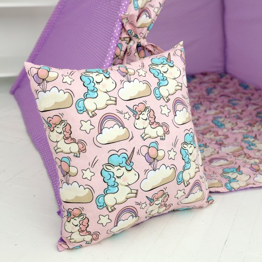 Вігвам Хатка комплект Фіолетові Єдинороги - Малятко-foto5