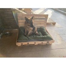 Лежак для собаки Стайл хакі з сірим - Розмір S Лежак для собаки Стайл хакі з сірим - Розмір S