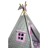 Вигвам Хатка комплект Бонбон Принцесса Розовый с серым с подушками - Малыш