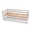 Подростковая кровать белая babyson 1 с ящиком 80x190см