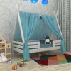 Кроватка домик Вигвам - 2 белая 80 х190