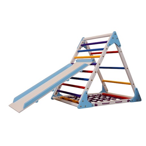 Треугольник пиклера с сеткой + горка от 2 месяцев 80 см цвет