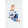 Пижама детская для мальчика Мотоклуб (серый+синий) 110 р.